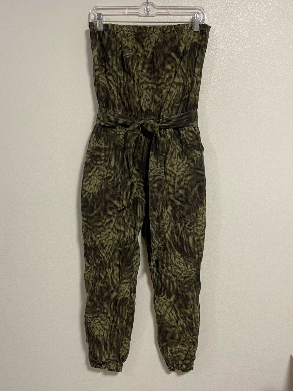 Good American Jumpsuit Women’s Size Large/3 Jungle Strapless Upgrade Jumpsuit